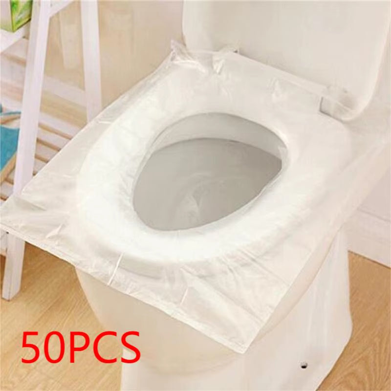 Premium Disposable Toilet Seat Cover – Waterproof & Non-Slip (50-Pack)