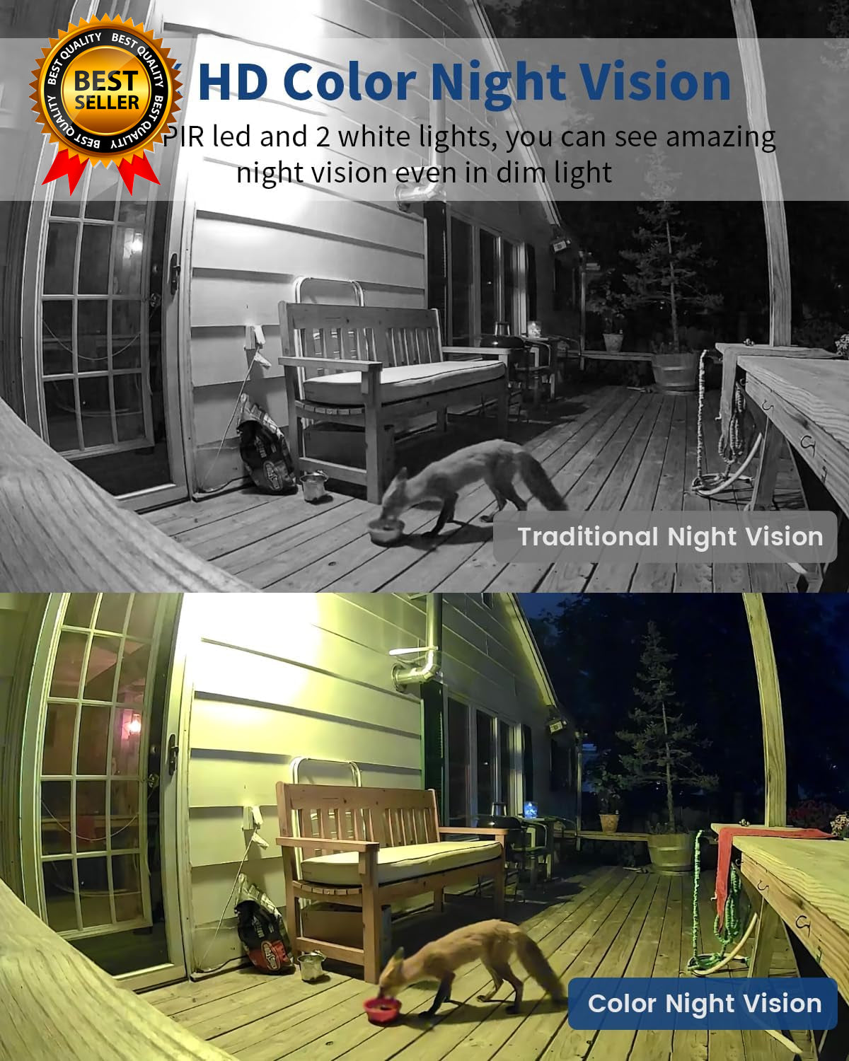 Security Cameras Wireless Outdoor Battery Powered 2K Color Night Vision AI