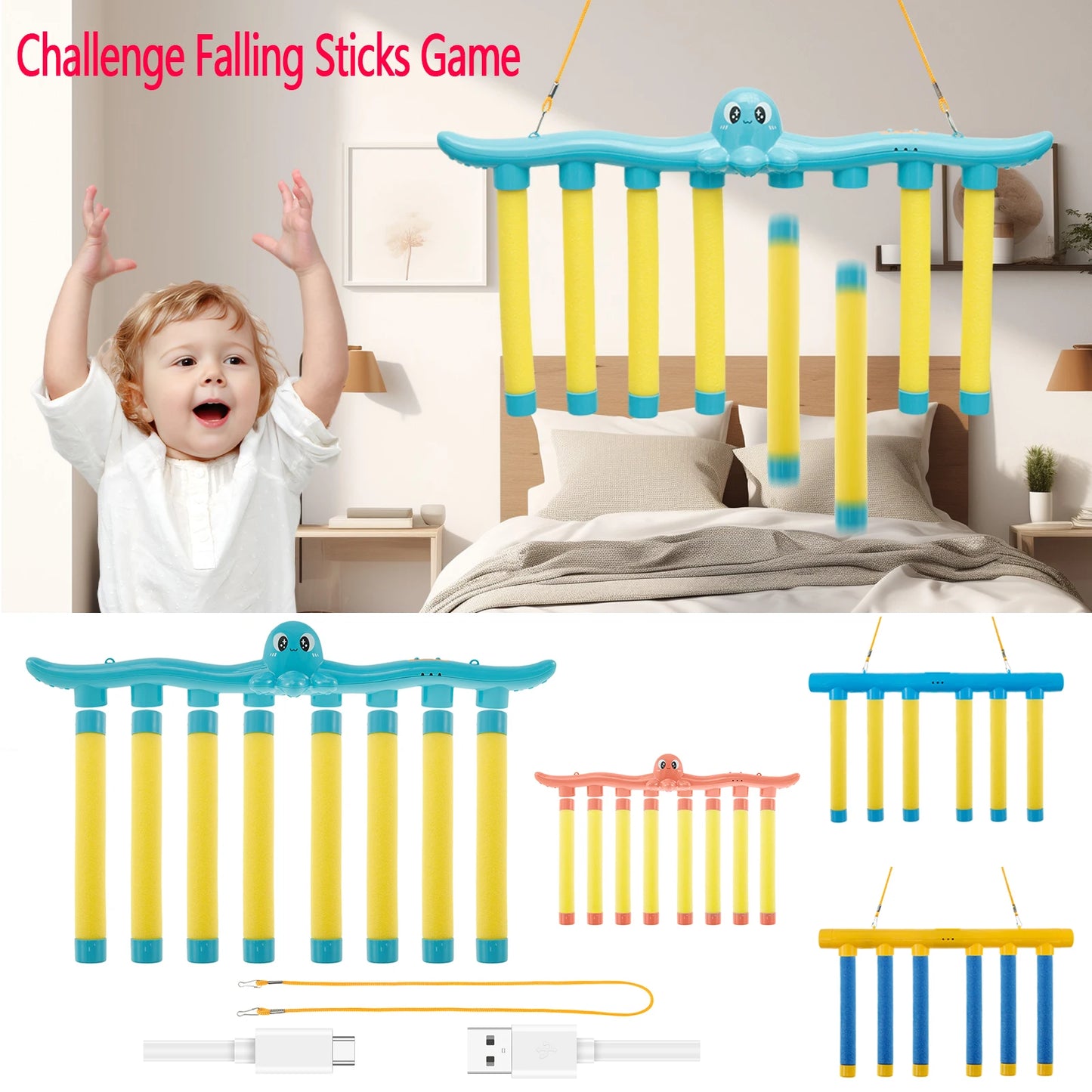 Falling Sticks Game – Kids’ Hand-Eye Coordination & Reaction Training Toy