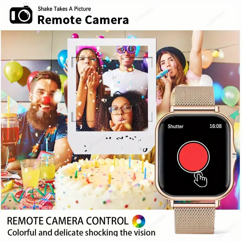 Smart Fitness Watch with Call & Message Alerts, Health Monitoring and Activity Tracking